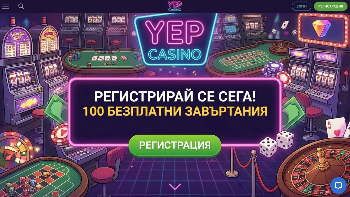 Регистрация с бонус в Yep Casino
